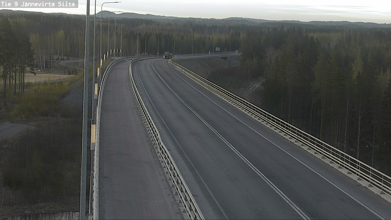 Weather Camera Image Road 9 Kuopio, Jännevirran silta, Kuopio, Pohjois-Savo