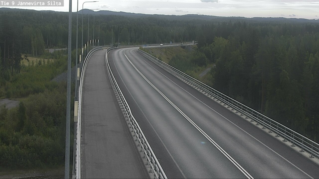 Weather Camera Image Road 9 Kuopio, Jännevirran silta, Kuopio, Pohjois-Savo
