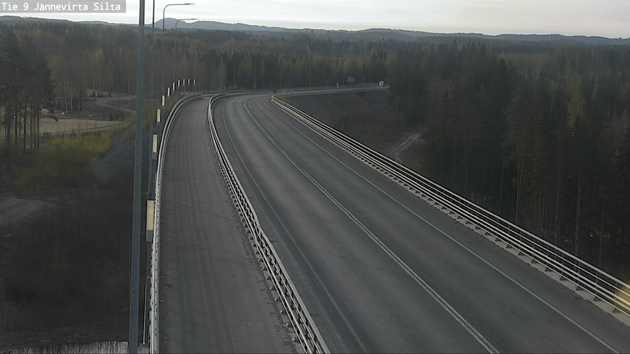 Weather Camera Image Väg 9 Kuopio, Jännevirran silta, Kuopio, Pohjois-Savo