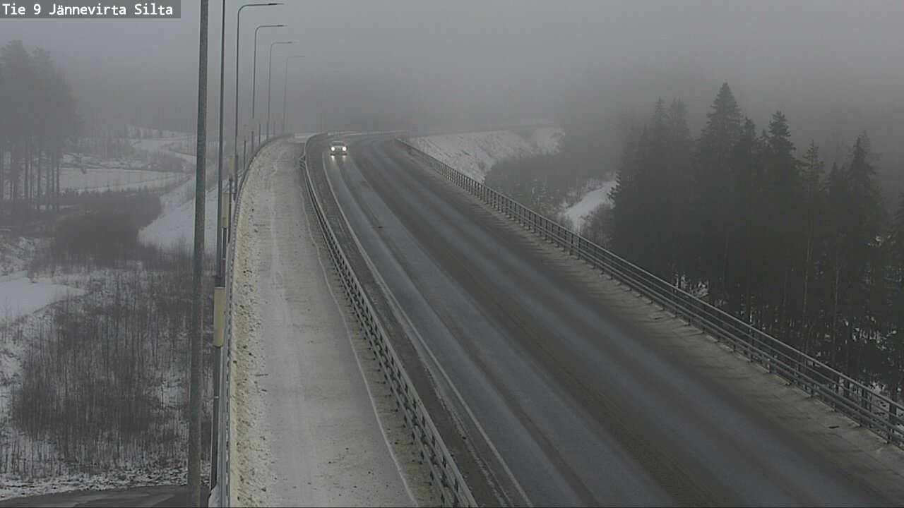 Weather Camera Image Road 9 Kuopio, Jännevirran silta, Kuopio, Pohjois-Savo