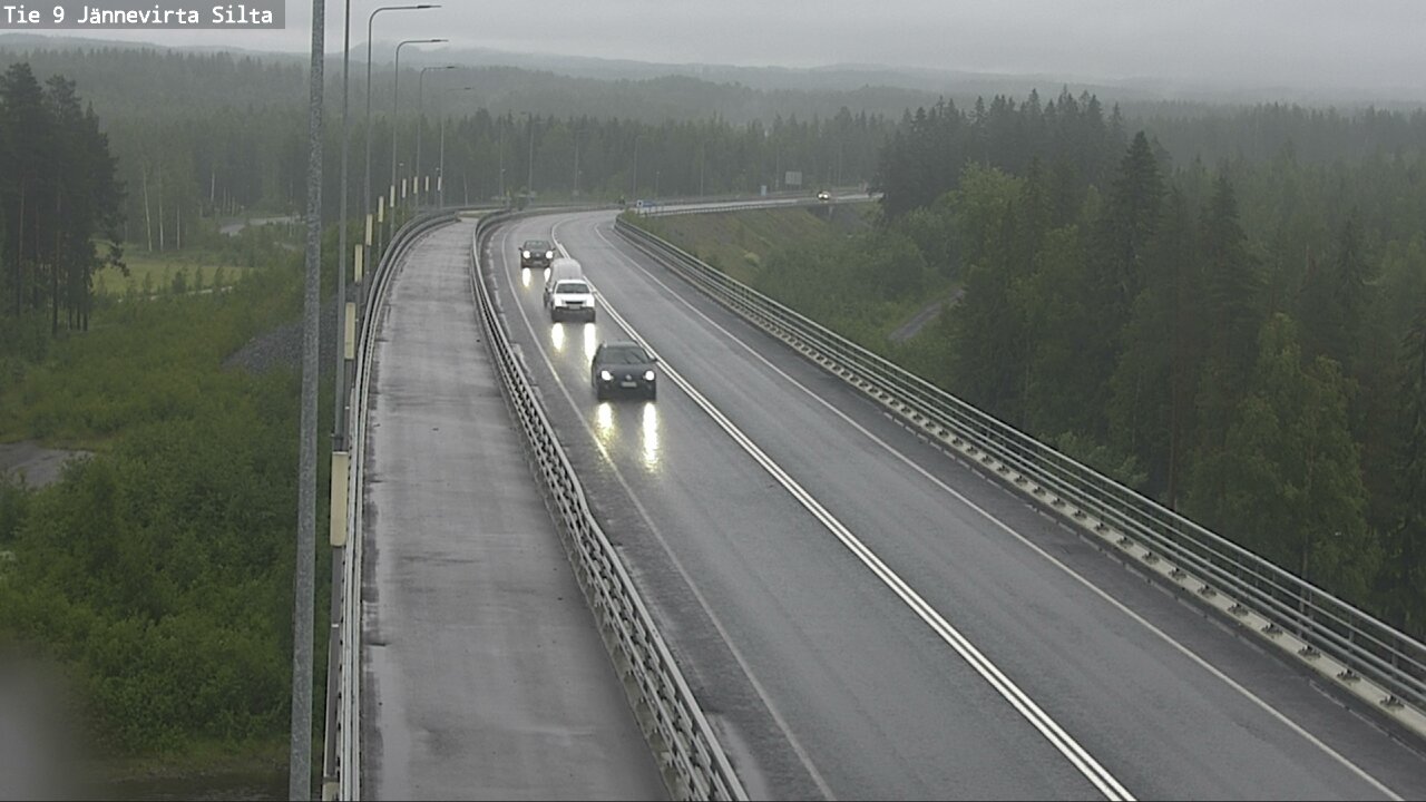 Weather Camera Image Road 9 Kuopio, Jännevirran silta, Kuopio, Pohjois-Savo