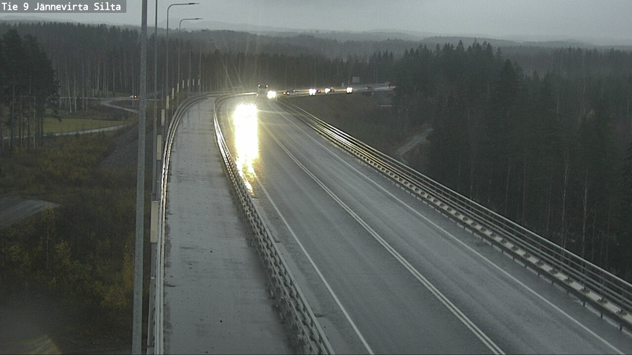 Weather Camera Image Väg 9 Kuopio, Jännevirran silta, Kuopio, Pohjois-Savo