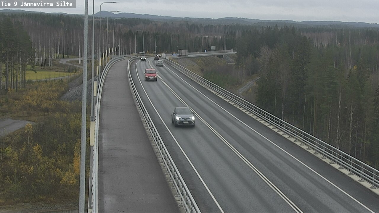 Weather Camera Image Väg 9 Kuopio, Jännevirran silta, Kuopio, Pohjois-Savo