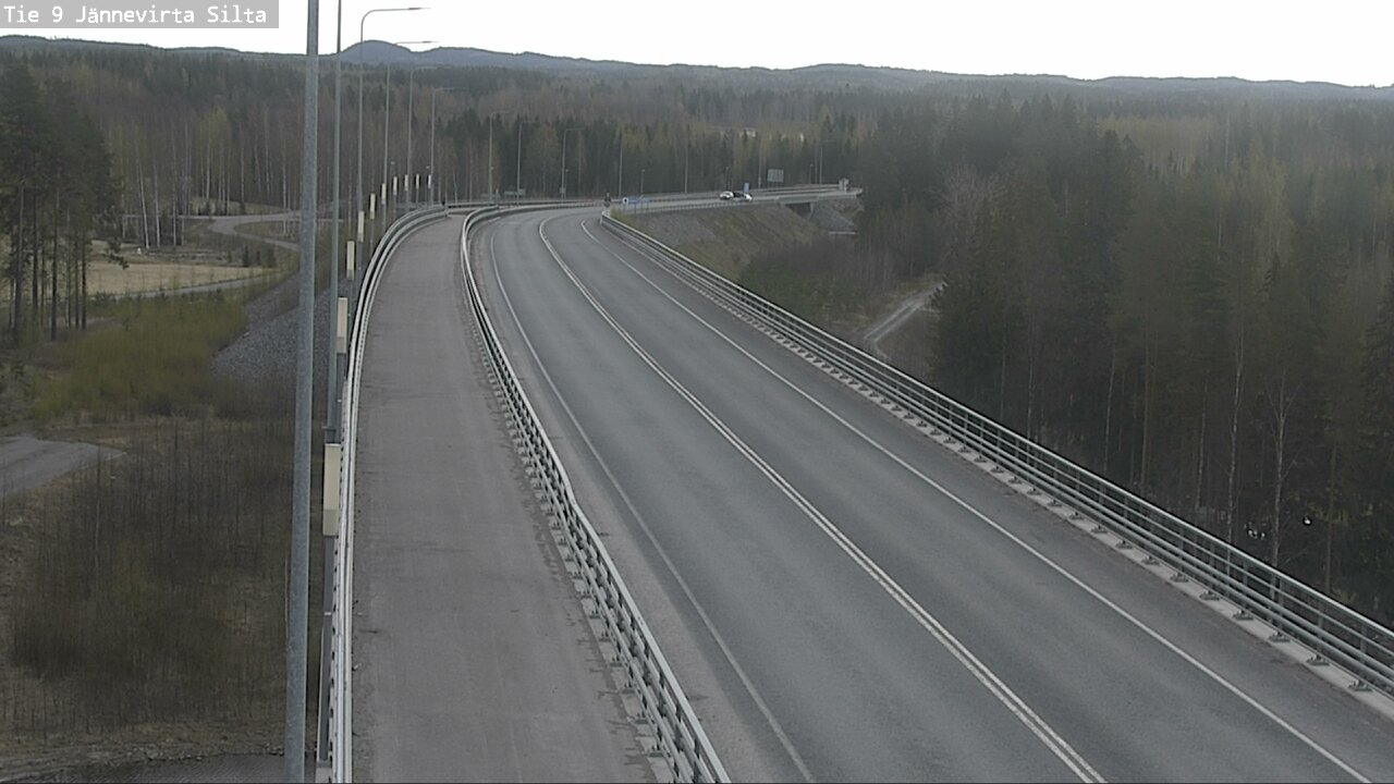 Weather Camera Image Road 9 Kuopio, Jännevirran silta, Kuopio, Pohjois-Savo