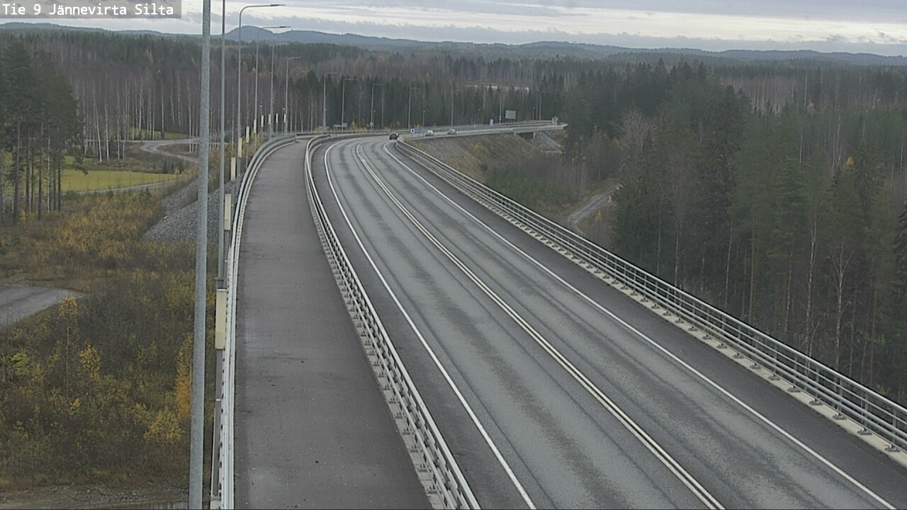 Weather Camera Image Väg 9 Kuopio, Jännevirran silta, Kuopio, Pohjois-Savo