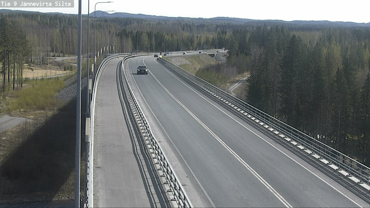 Weather Camera Image Road 9 Kuopio, Jännevirran silta, Kuopio, Pohjois-Savo