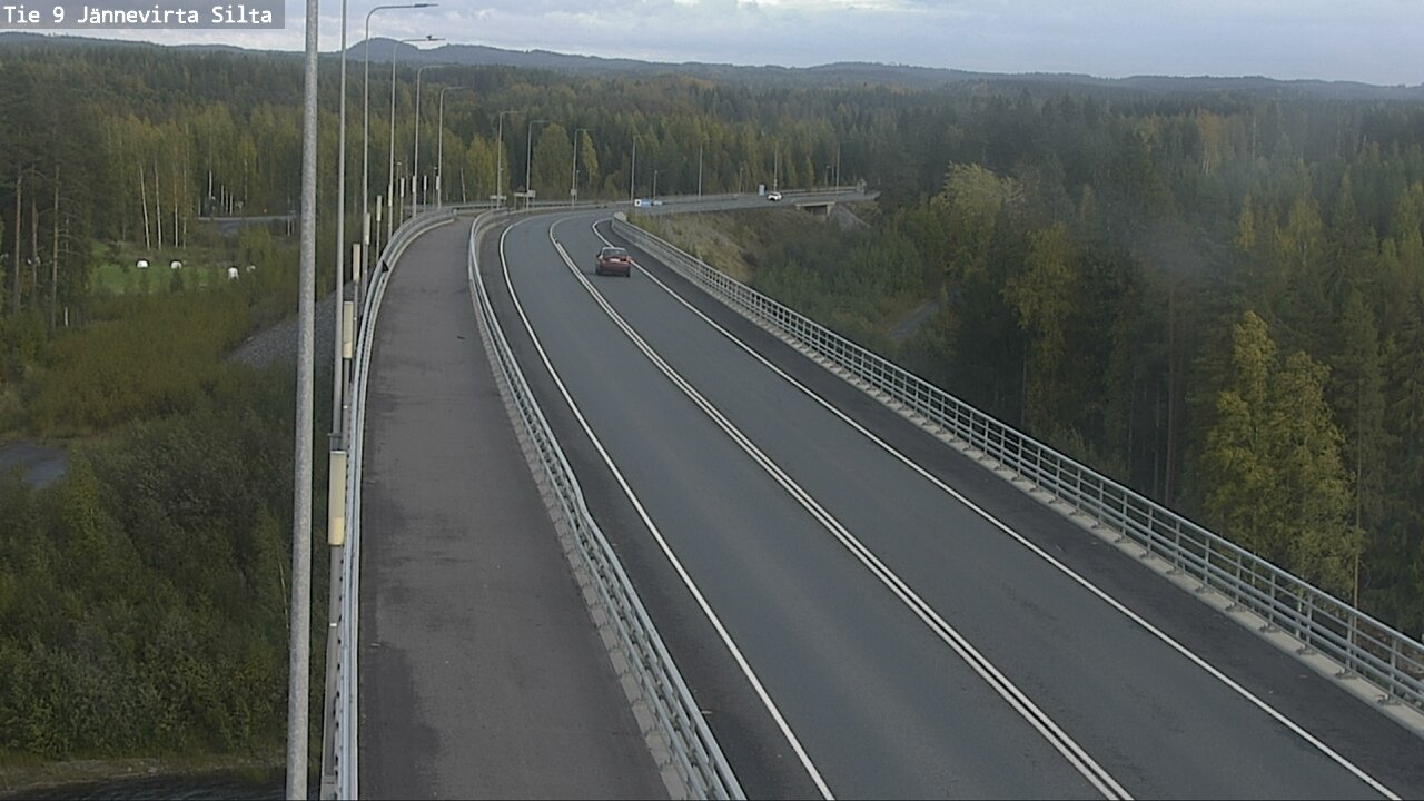 Weather Camera Image Road 9 Kuopio, Jännevirran silta, Kuopio, Pohjois-Savo