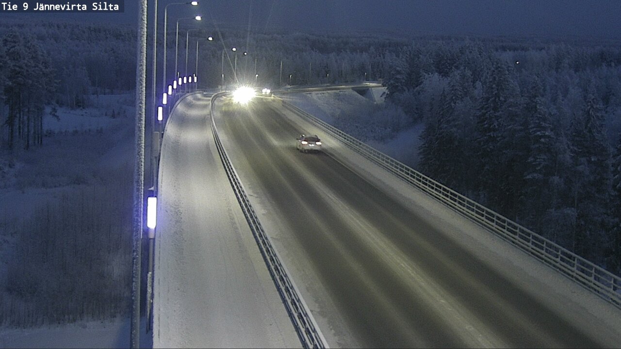 Weather Camera Image Väg 9 Kuopio, Jännevirran silta, Kuopio, Pohjois-Savo