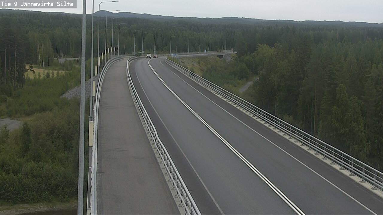 Weather Camera Image Road 9 Kuopio, Jännevirran silta, Kuopio, Pohjois-Savo