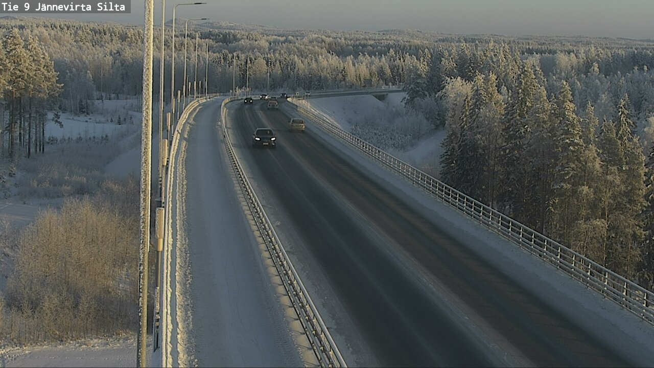 Weather Camera Image Väg 9 Kuopio, Jännevirran silta, Kuopio, Pohjois-Savo