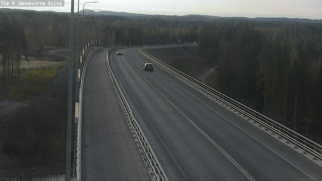 Weather Camera Image Road 9 Kuopio, Jännevirran silta, Kuopio, Pohjois-Savo