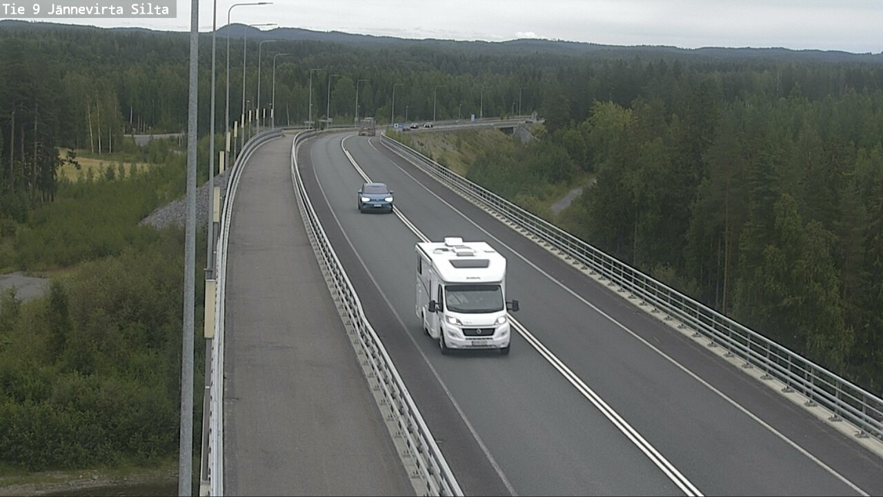 Weather Camera Image Road 9 Kuopio, Jännevirran silta, Kuopio, Pohjois-Savo