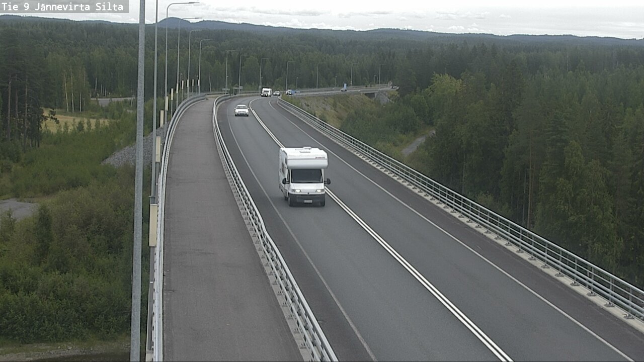 Weather Camera Image Road 9 Kuopio, Jännevirran silta, Kuopio, Pohjois-Savo
