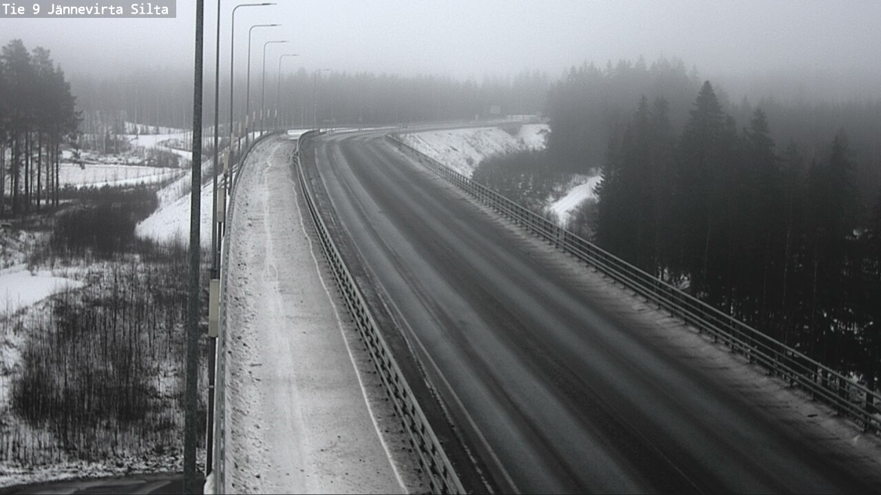 Weather Camera Image Road 9 Kuopio, Jännevirran silta, Kuopio, Pohjois-Savo
