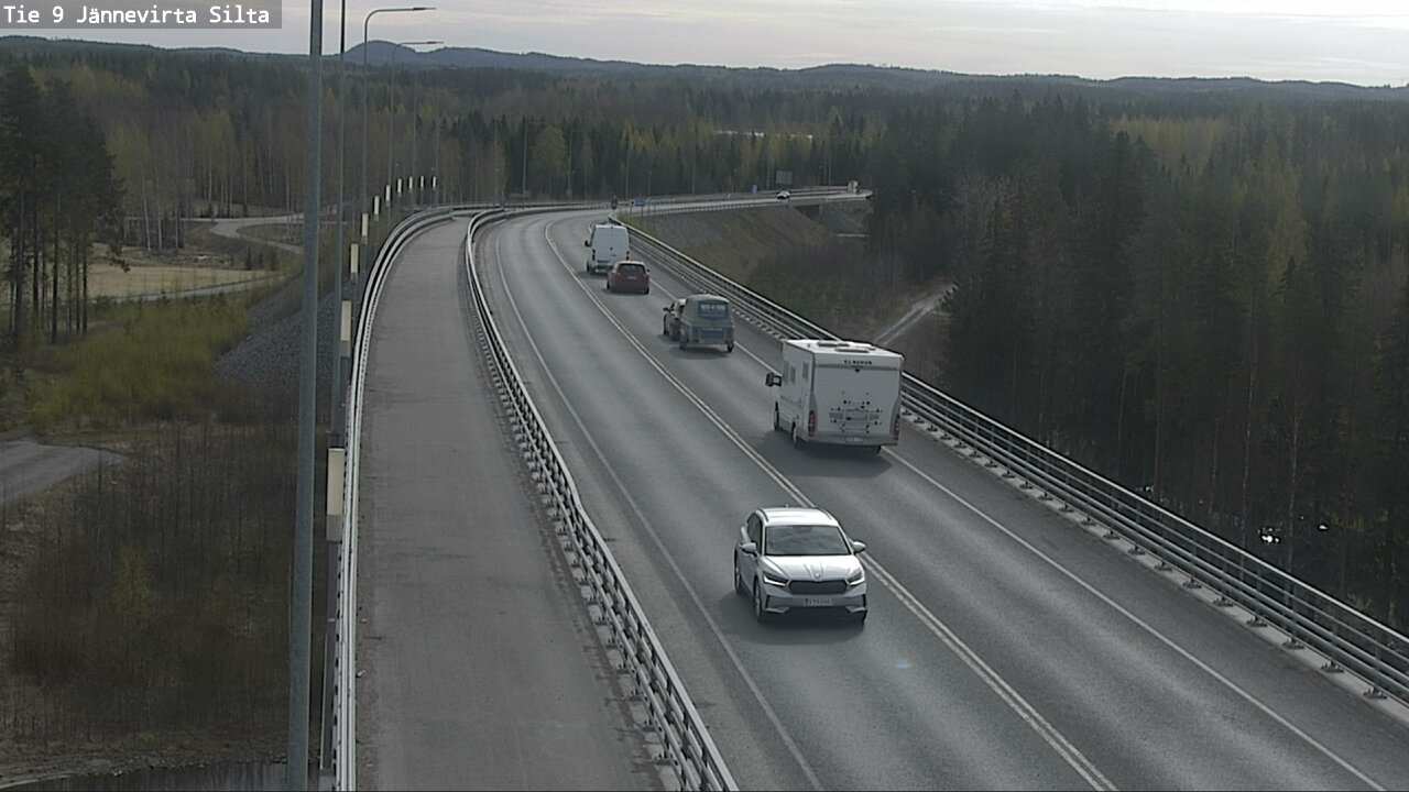 Weather Camera Image Road 9 Kuopio, Jännevirran silta, Kuopio, Pohjois-Savo