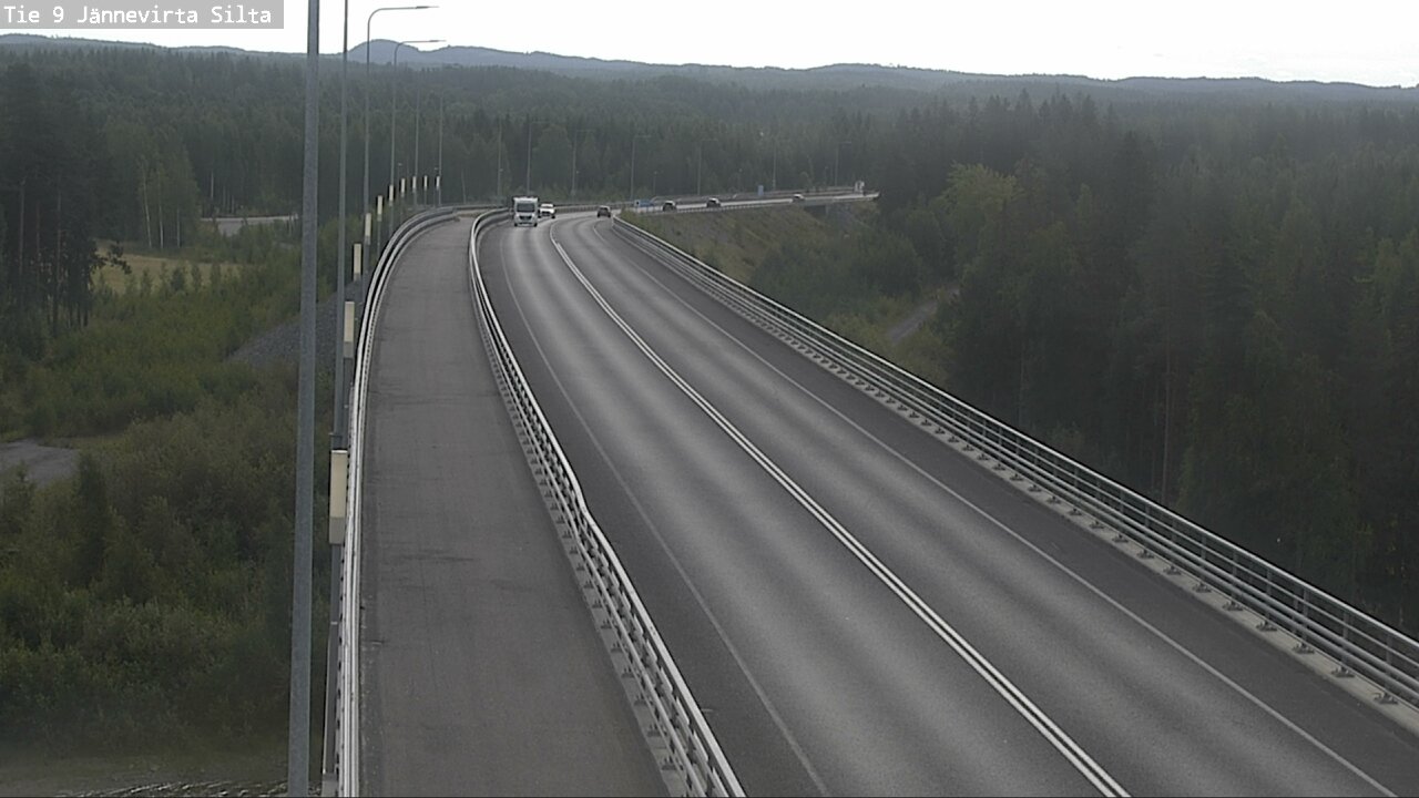 Weather Camera Image Road 9 Kuopio, Jännevirran silta, Kuopio, Pohjois-Savo