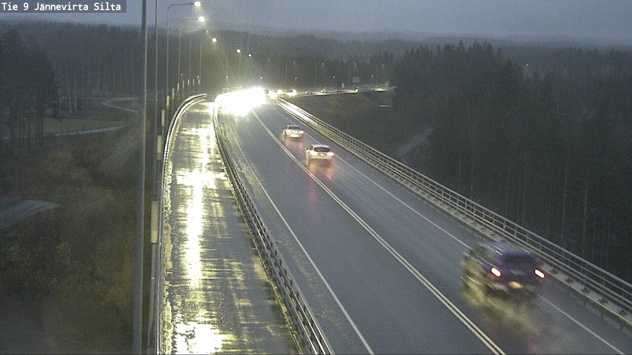 Weather Camera Image Väg 9 Kuopio, Jännevirran silta, Kuopio, Pohjois-Savo