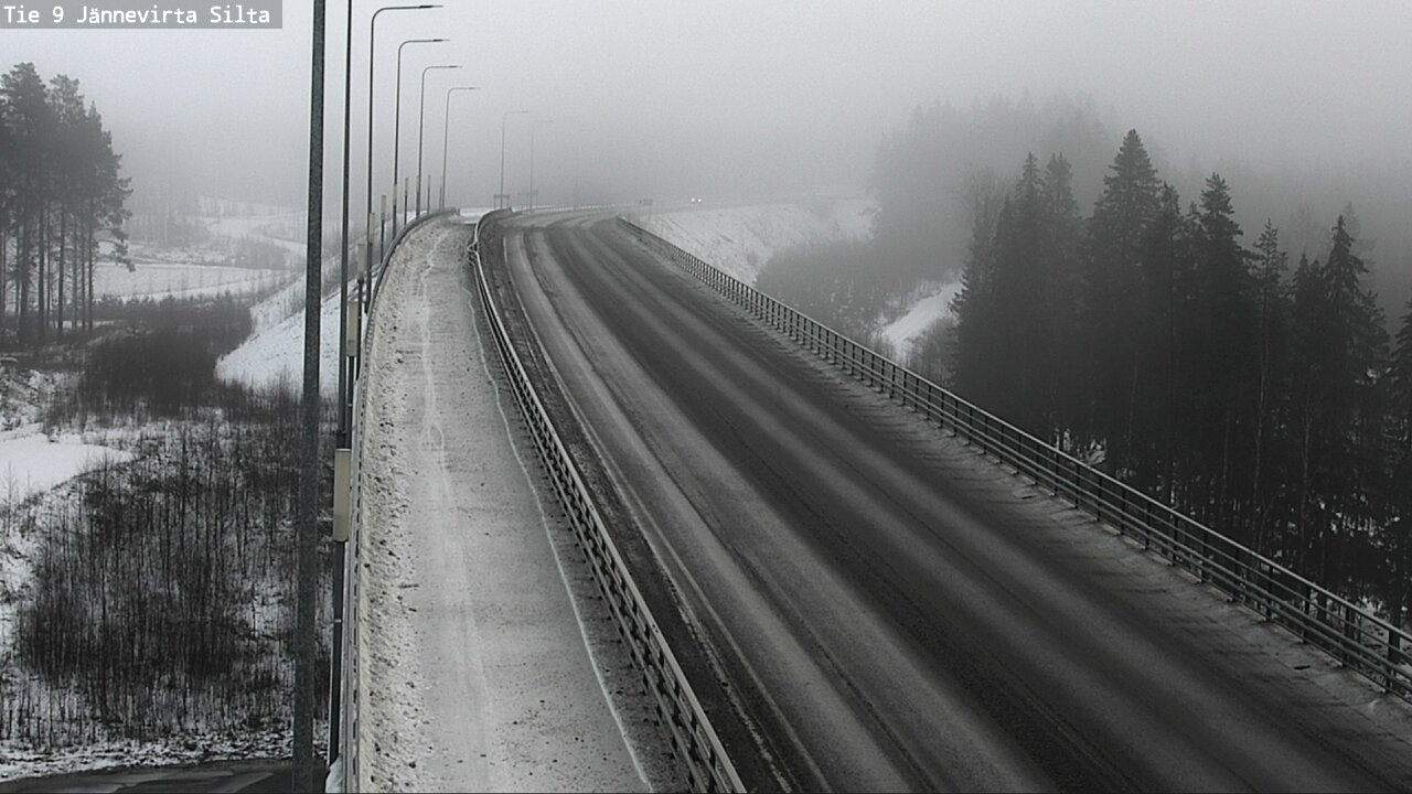 Weather Camera Image Road 9 Kuopio, Jännevirran silta, Kuopio, Pohjois-Savo