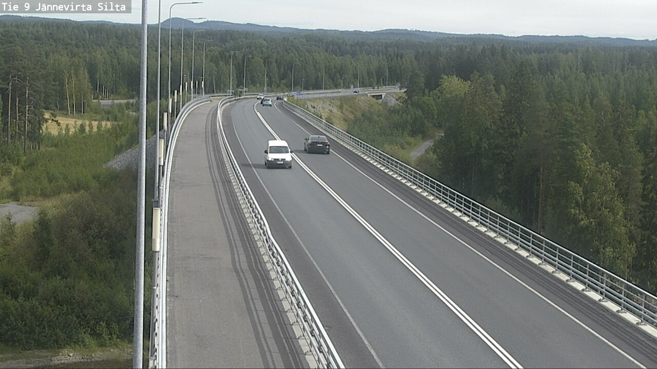 Weather Camera Image Road 9 Kuopio, Jännevirran silta, Kuopio, Pohjois-Savo