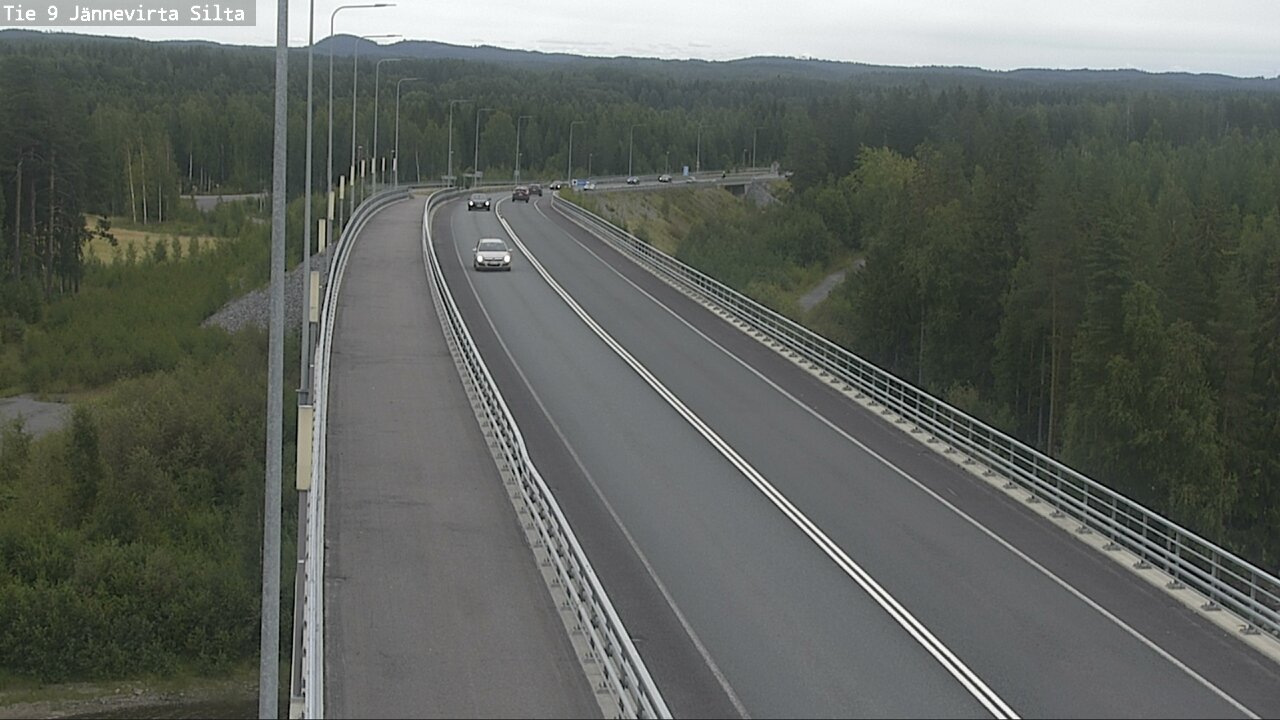 Weather Camera Image Road 9 Kuopio, Jännevirran silta, Kuopio, Pohjois-Savo