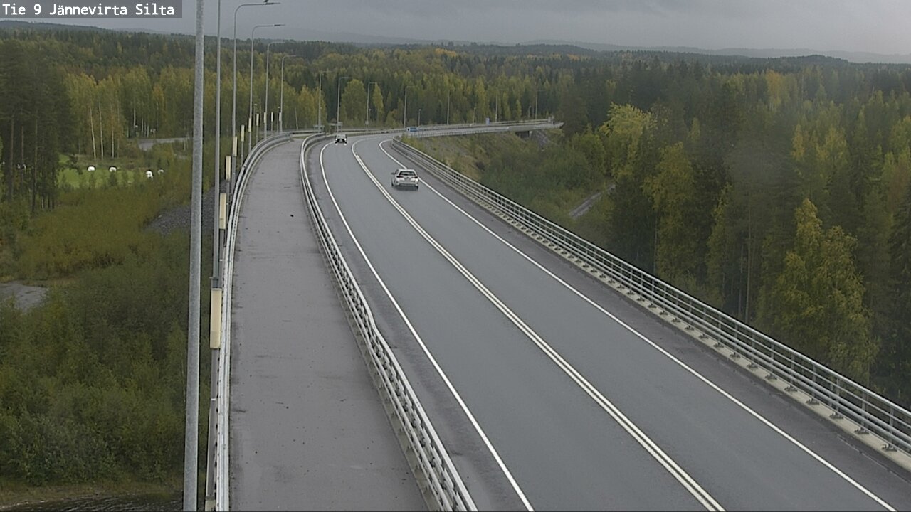 Weather Camera Image Road 9 Kuopio, Jännevirran silta, Kuopio, Pohjois-Savo