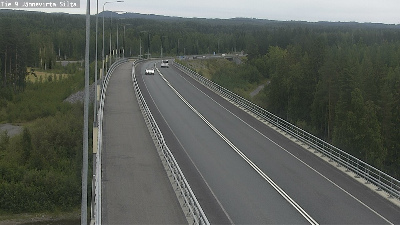Weather Camera Image Road 9 Kuopio, Jännevirran silta, Kuopio, Pohjois-Savo