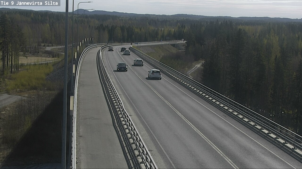 Weather Camera Image Road 9 Kuopio, Jännevirran silta, Kuopio, Pohjois-Savo