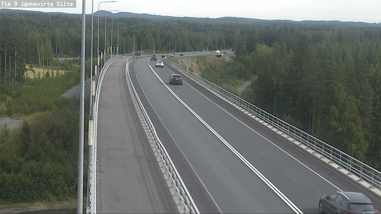 Weather Camera Image Road 9 Kuopio, Jännevirran silta, Kuopio, Pohjois-Savo