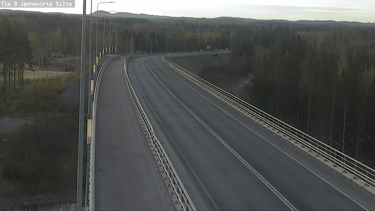 Weather Camera Image Road 9 Kuopio, Jännevirran silta, Kuopio, Pohjois-Savo