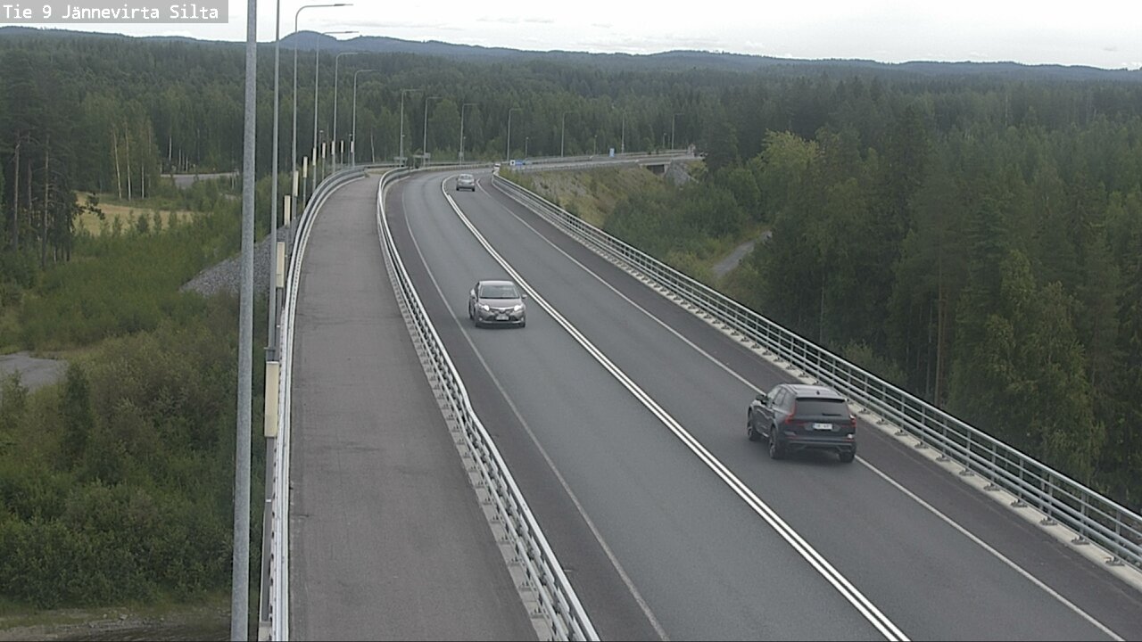 Weather Camera Image Road 9 Kuopio, Jännevirran silta, Kuopio, Pohjois-Savo