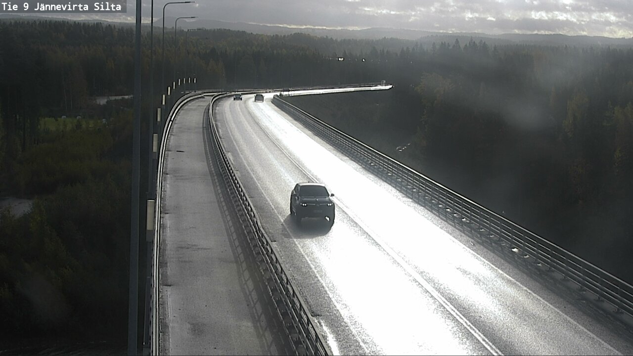 Weather Camera Image Road 9 Kuopio, Jännevirran silta, Kuopio, Pohjois-Savo