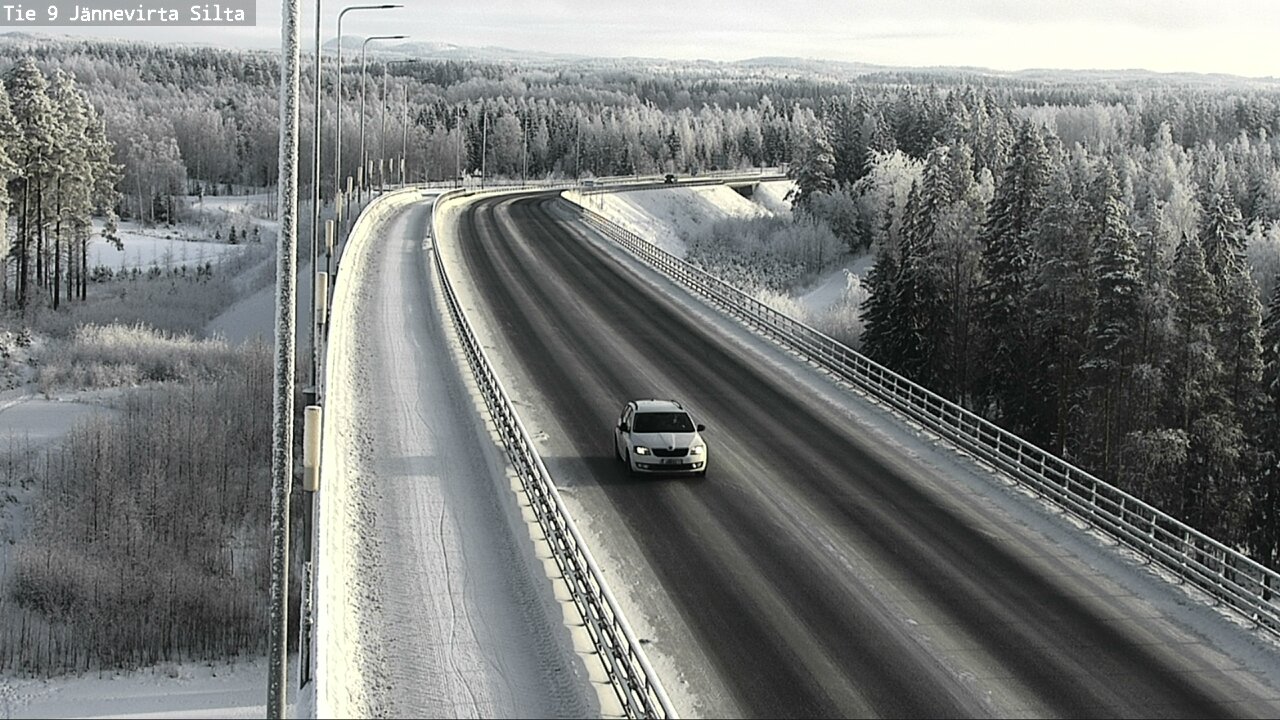 Weather Camera Image Väg 9 Kuopio, Jännevirran silta, Kuopio, Pohjois-Savo