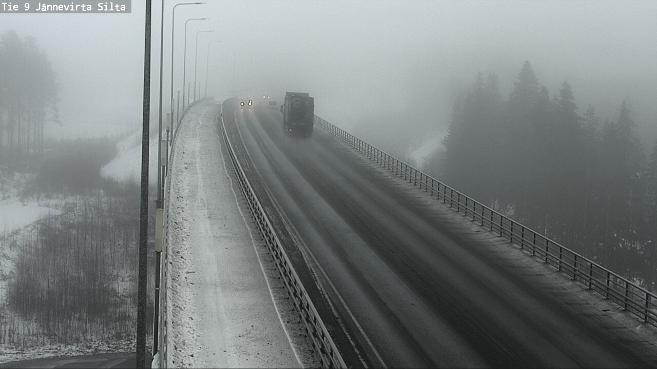Weather Camera Image Road 9 Kuopio, Jännevirran silta, Kuopio, Pohjois-Savo