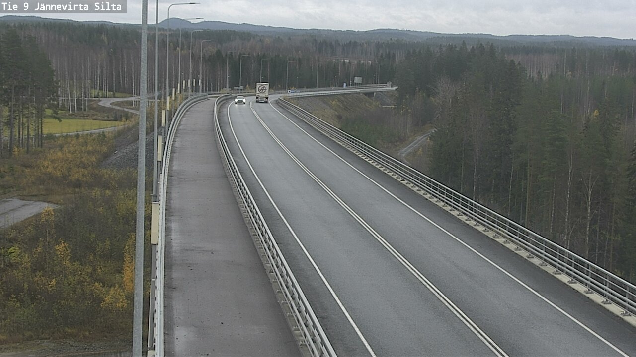 Weather Camera Image Väg 9 Kuopio, Jännevirran silta, Kuopio, Pohjois-Savo