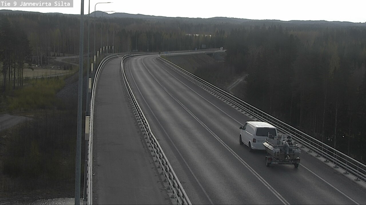 Weather Camera Image Road 9 Kuopio, Jännevirran silta, Kuopio, Pohjois-Savo