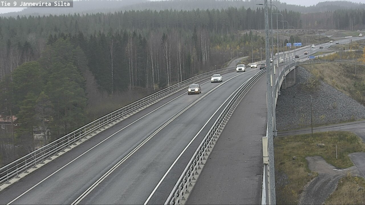 Weather Camera Image Väg 9 Kuopio, Jännevirran silta, Kuopio, Pohjois-Savo