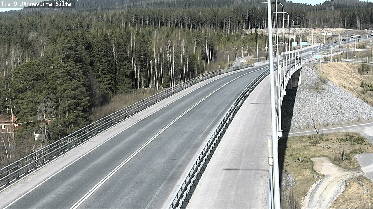 Weather Camera Image Road 9 Kuopio, Jännevirran silta, Kuopio, Pohjois-Savo