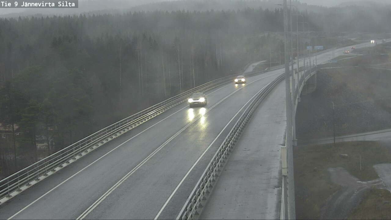 Weather Camera Image Väg 9 Kuopio, Jännevirran silta, Kuopio, Pohjois-Savo