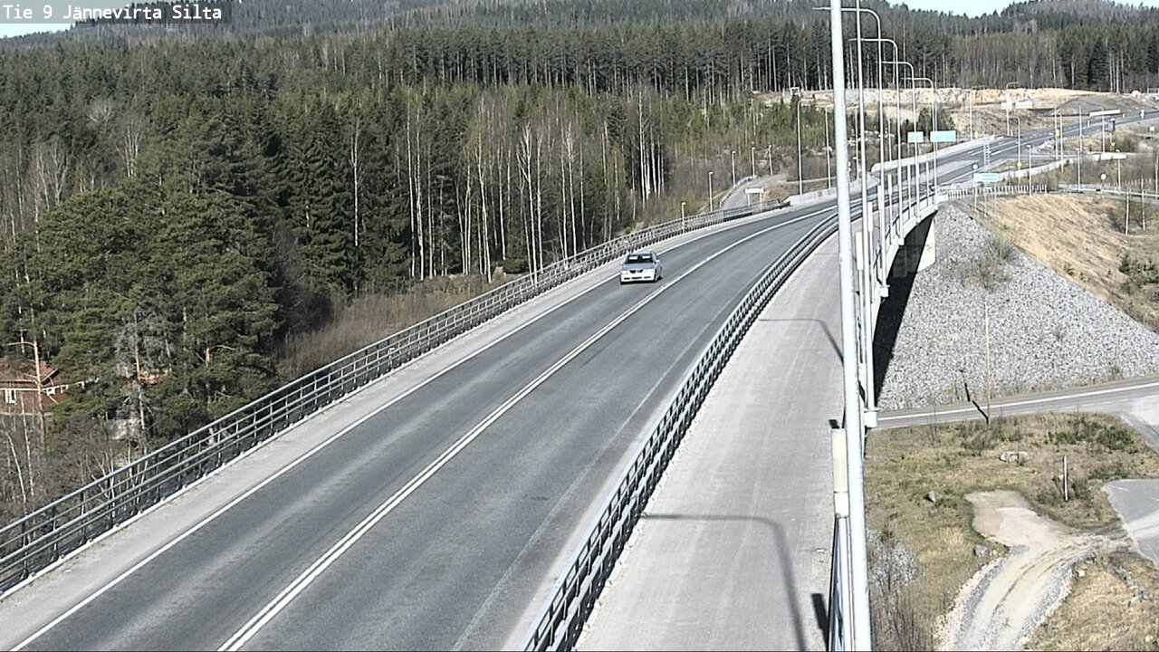 Weather Camera Image Väg 9 Kuopio, Jännevirran silta, Kuopio, Pohjois-Savo