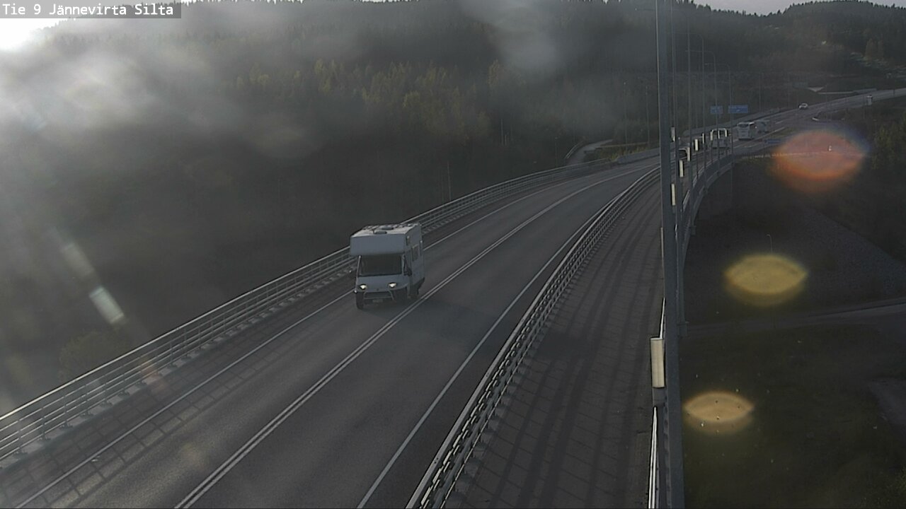 Weather Camera Image Road 9 Kuopio, Jännevirran silta, Kuopio, Pohjois-Savo