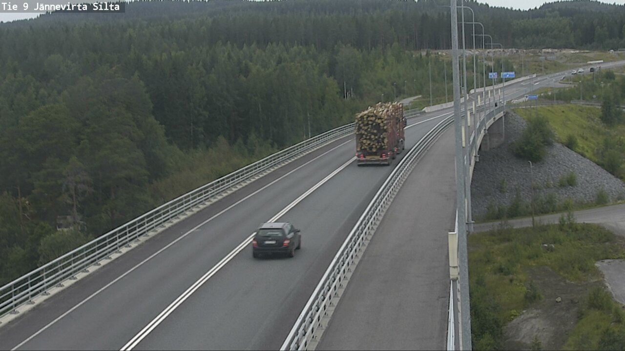 Weather Camera Image Road 9 Kuopio, Jännevirran silta, Kuopio, Pohjois-Savo