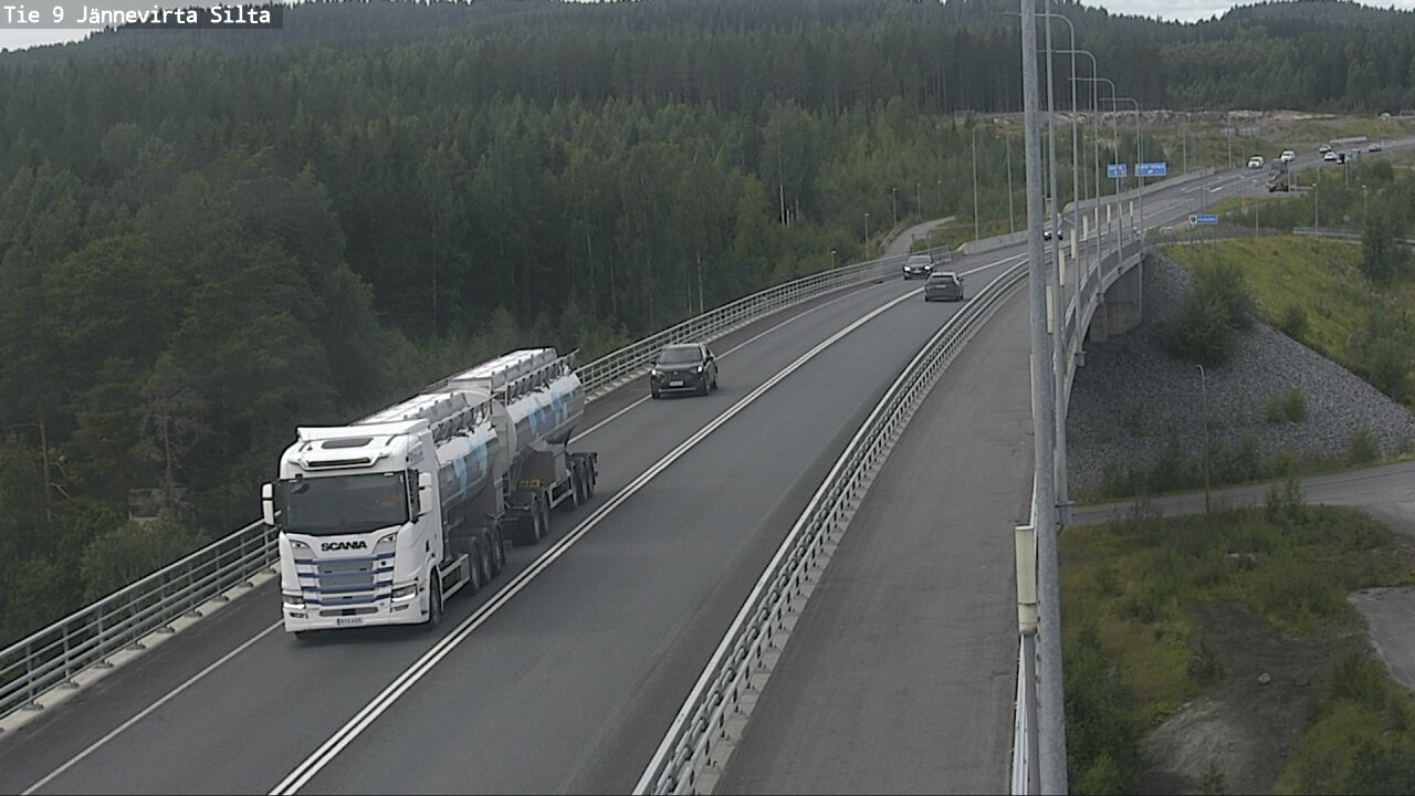 Weather Camera Image Road 9 Kuopio, Jännevirran silta, Kuopio, Pohjois-Savo