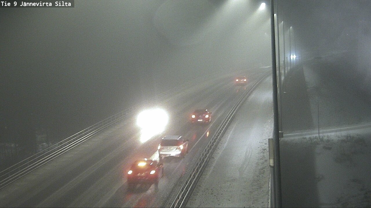 Weather Camera Image Road 9 Kuopio, Jännevirran silta, Kuopio, Pohjois-Savo