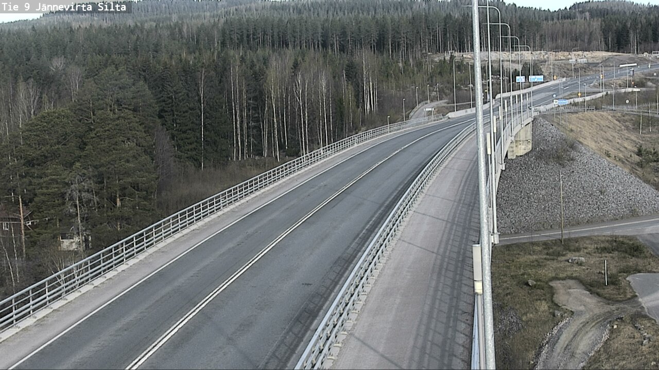 Weather Camera Image Väg 9 Kuopio, Jännevirran silta, Kuopio, Pohjois-Savo