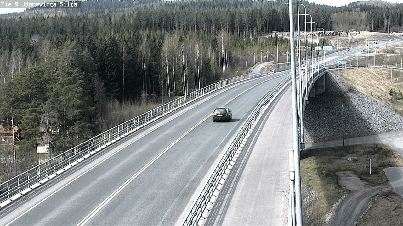Weather Camera Image Road 9 Kuopio, Jännevirran silta, Kuopio, Pohjois-Savo
