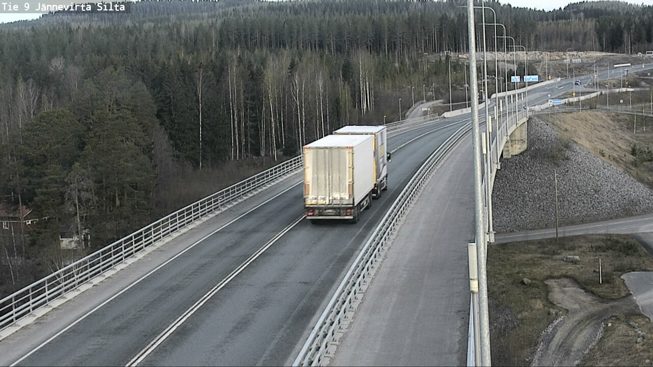 Weather Camera Image Road 9 Kuopio, Jännevirran silta, Kuopio, Pohjois-Savo