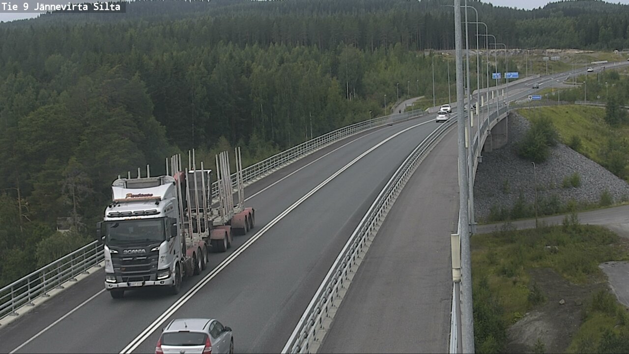 Weather Camera Image Road 9 Kuopio, Jännevirran silta, Kuopio, Pohjois-Savo