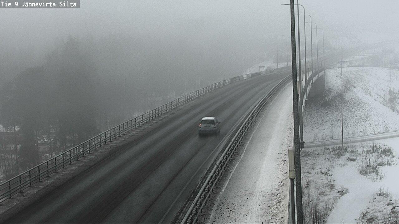 Weather Camera Image Road 9 Kuopio, Jännevirran silta, Kuopio, Pohjois-Savo