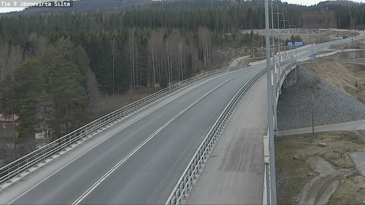Weather Camera Image Väg 9 Kuopio, Jännevirran silta, Kuopio, Pohjois-Savo