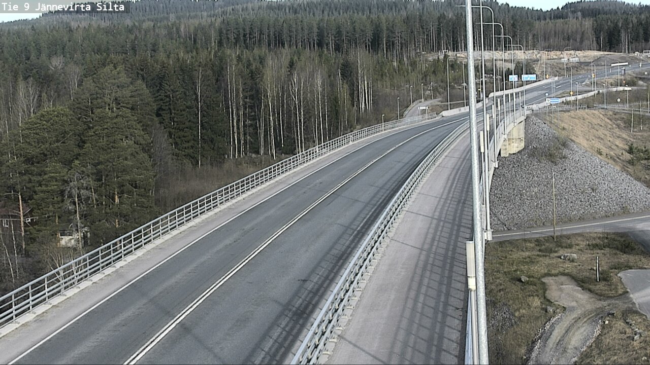 Weather Camera Image Road 9 Kuopio, Jännevirran silta, Kuopio, Pohjois-Savo